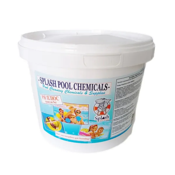 PH плюс гранули 5 кг засіб для підвищення рівня pH води у басейні SPLASH